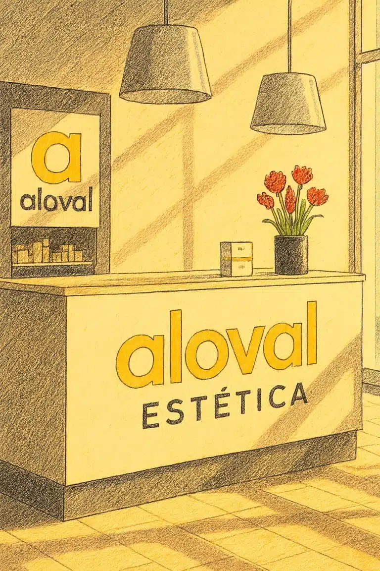 Imagen de la recepción de Aloval Estética