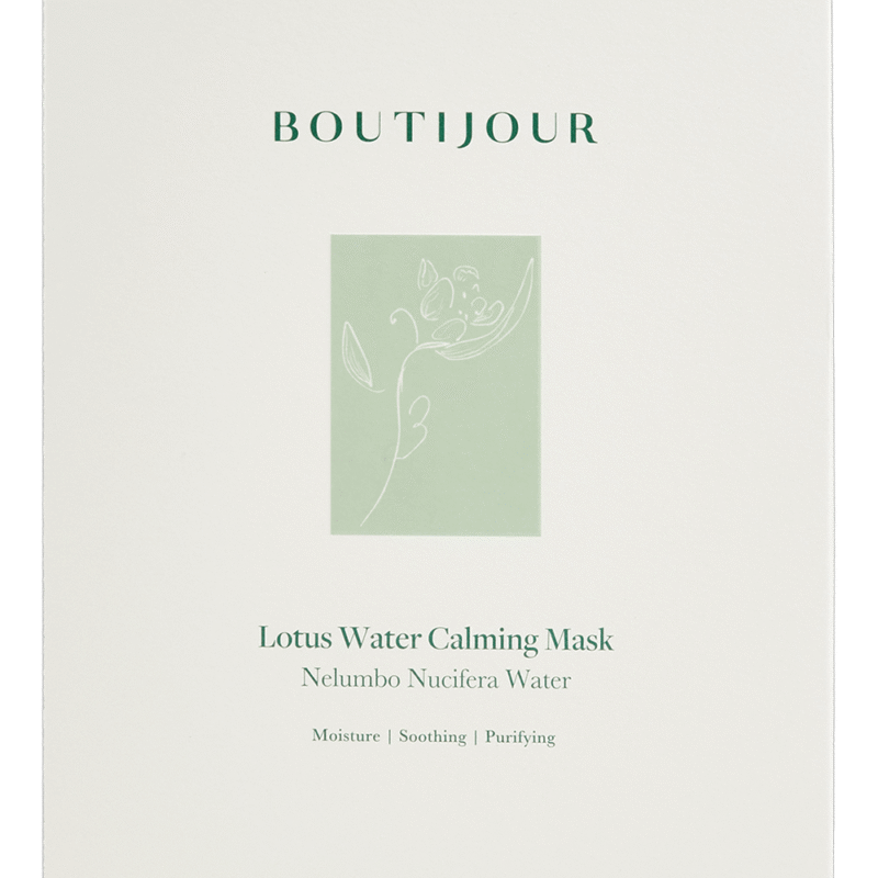 boutijour lotus water calming mask, Mascarilla hidratante con agua de loto para la piel sensible
