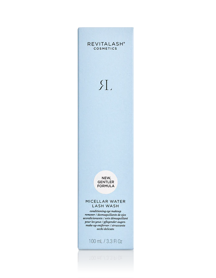 Caja de RevitaLash Micellar Water Lash Wash, agua micelar para la higiene diaria de pestañas