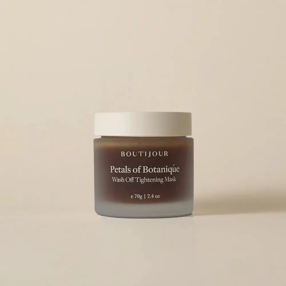 boutijour petals of botanique tightening mask, mascarilla lifting facial con loto y té verde
