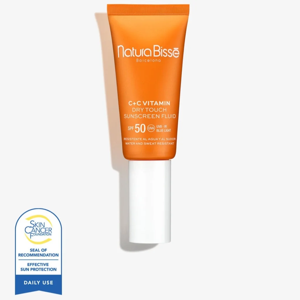 c+c vitamin SPF50 dry touch sunscreen fluid de natura bissé