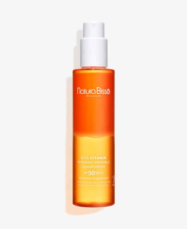 C+C Vitamin SPF 50 Bi-Phase Invisible Sunscreen de Natura Bissé, protector solar corporal bifásico SPF 50 con vitamina C